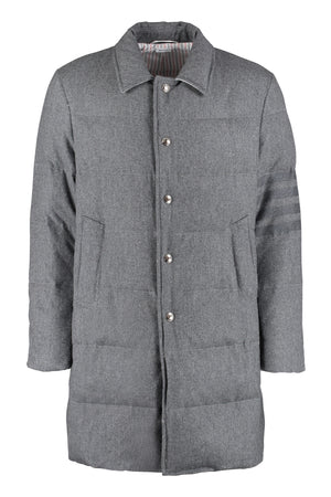 Padded wool-blend coat-0